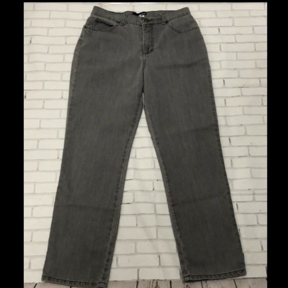 Basic Editions Classic Fit Jeans Gray Sz 6 Short - Picture 2 of 8